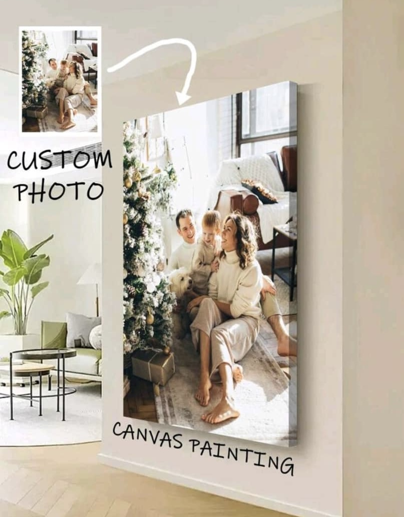 Custom Canvas Painting with Frame