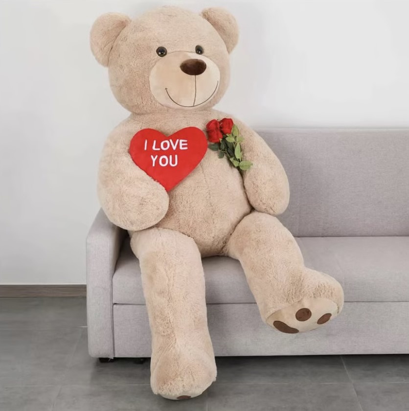 Giant Teddy Bear (5–6 ft Tall, Human-Sized Plush Teddy)