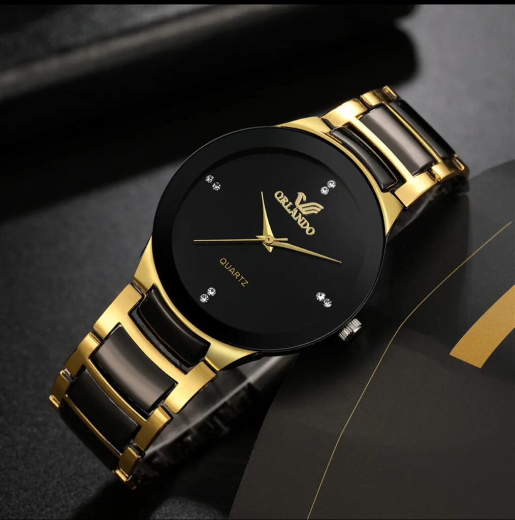 Gold and Black Watch
