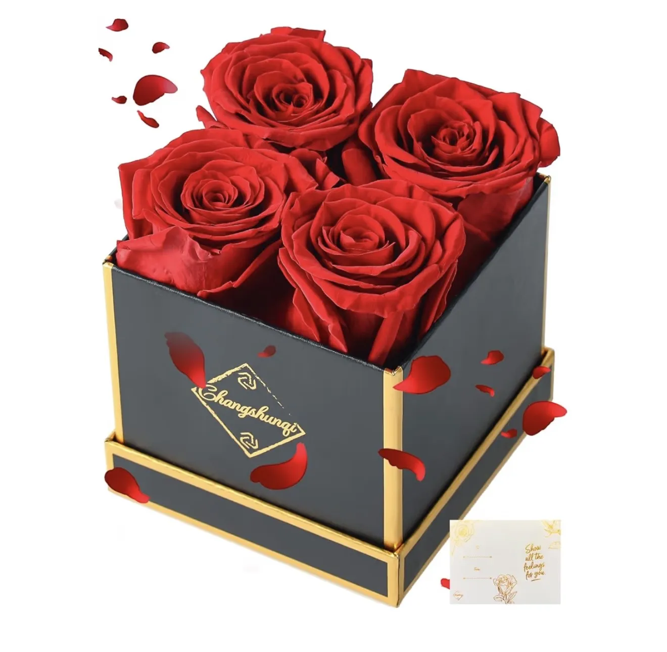 Preserved Red Rose Flower