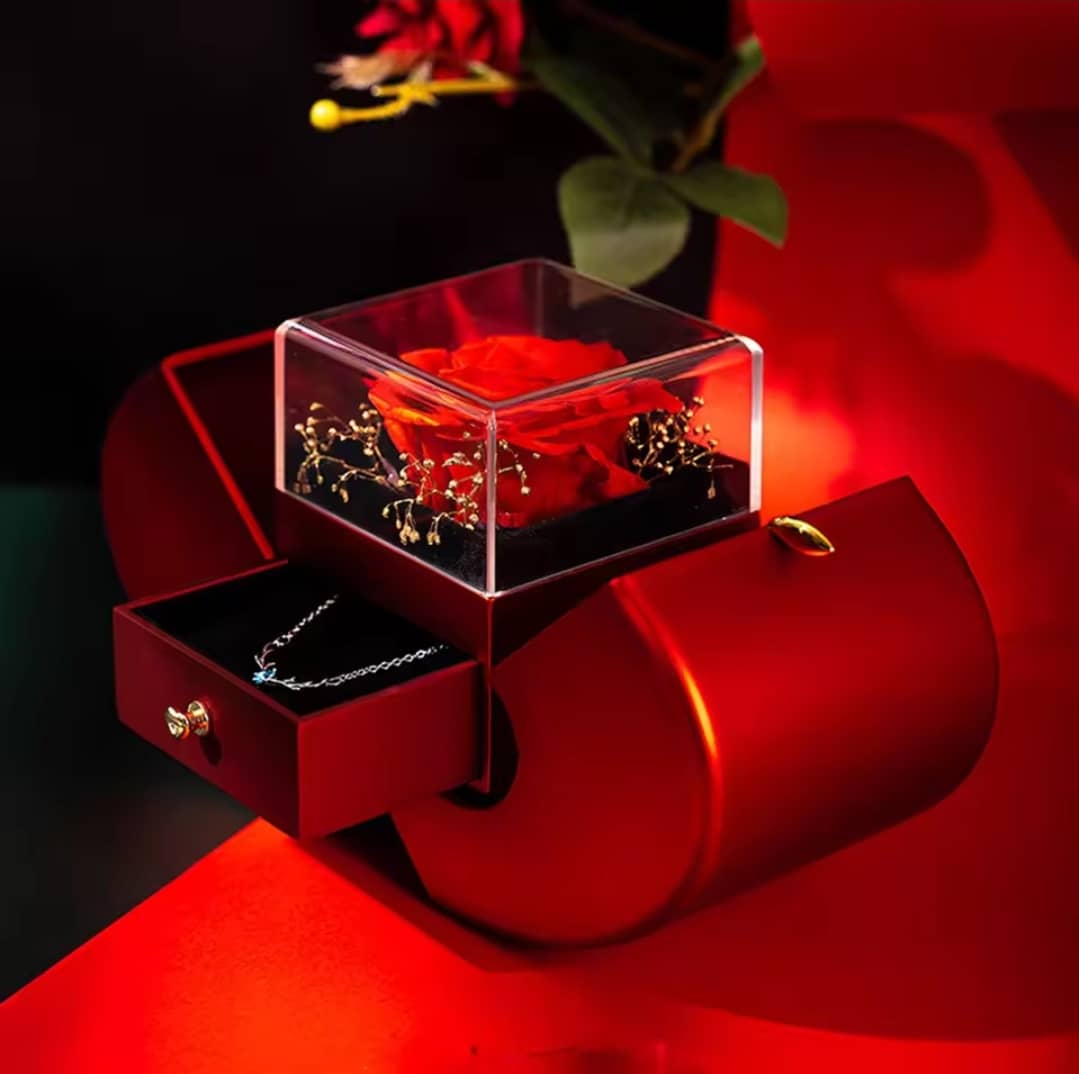 Redolence Soap rose Gift Box with Necklace