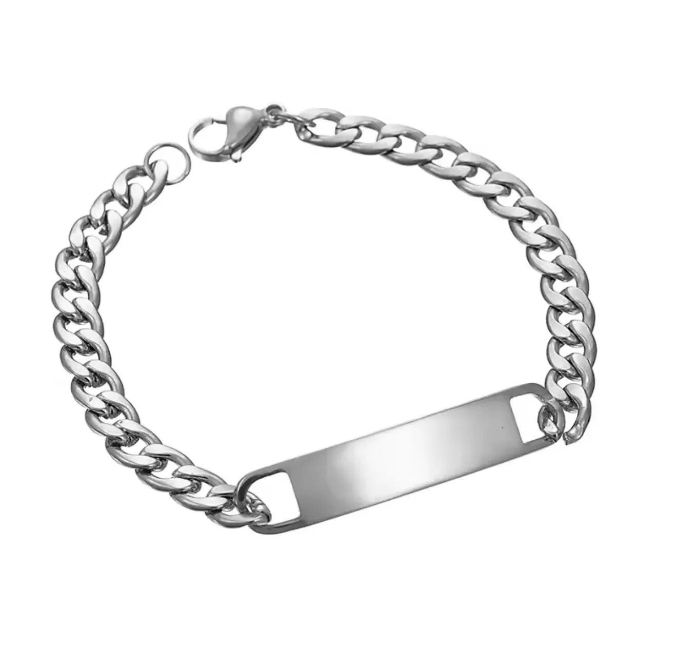 Customized Bracelet For Men - Silver