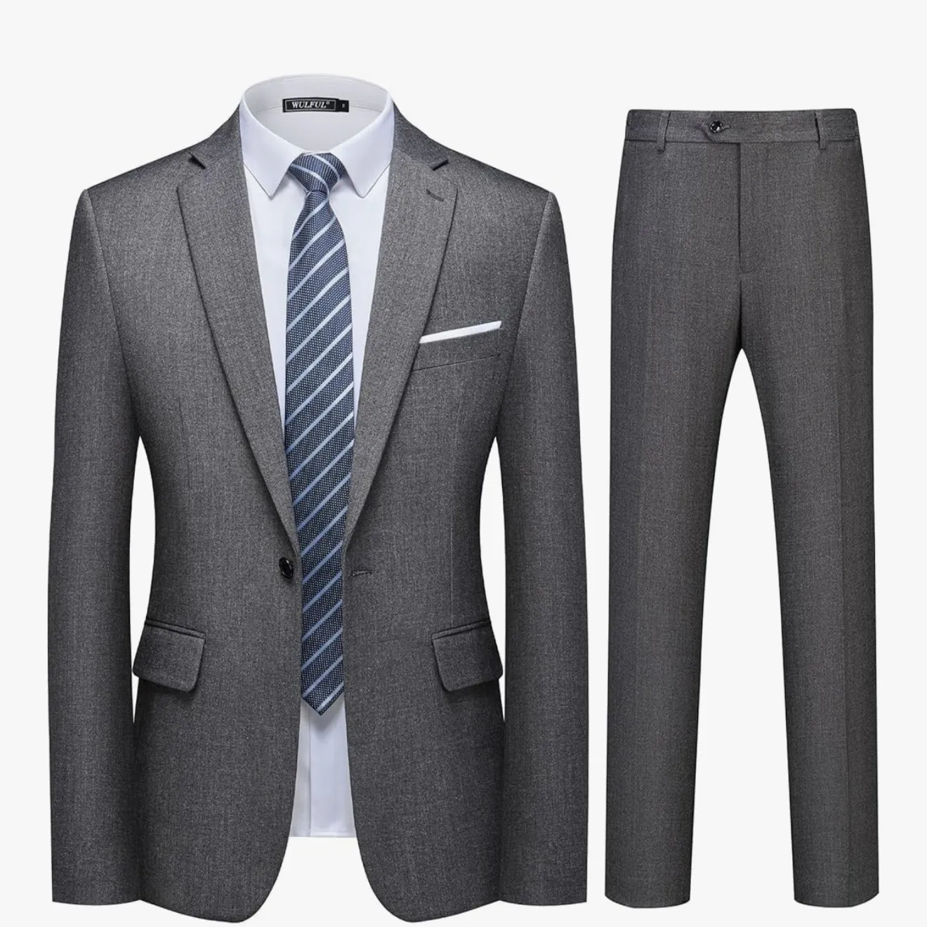 Male 2-Piece Suit - Dark Grey