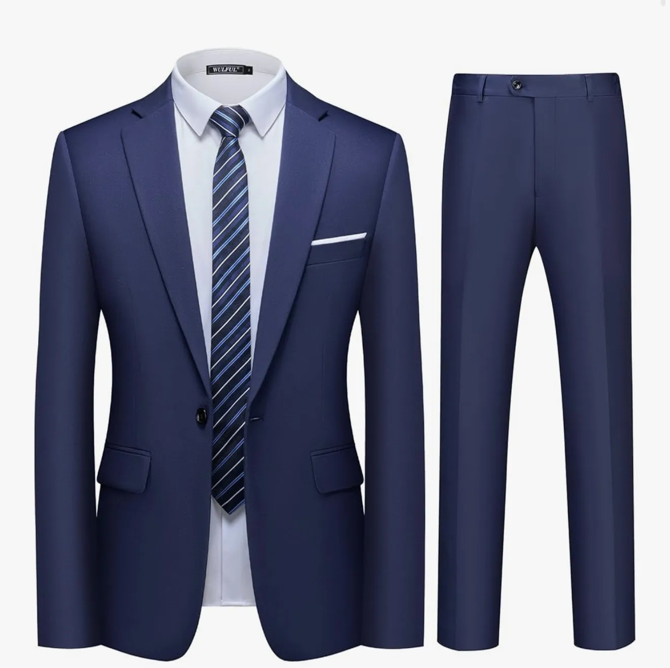 Male 2-Piece Suit - Navy Blue
