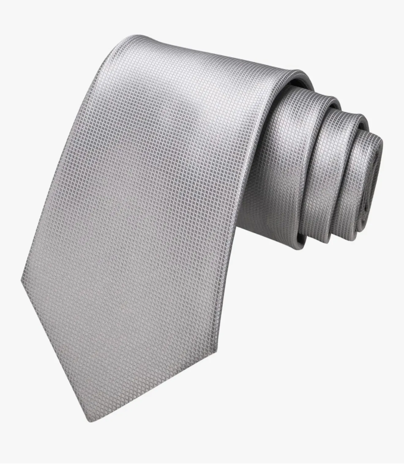 Men Tie - Silver