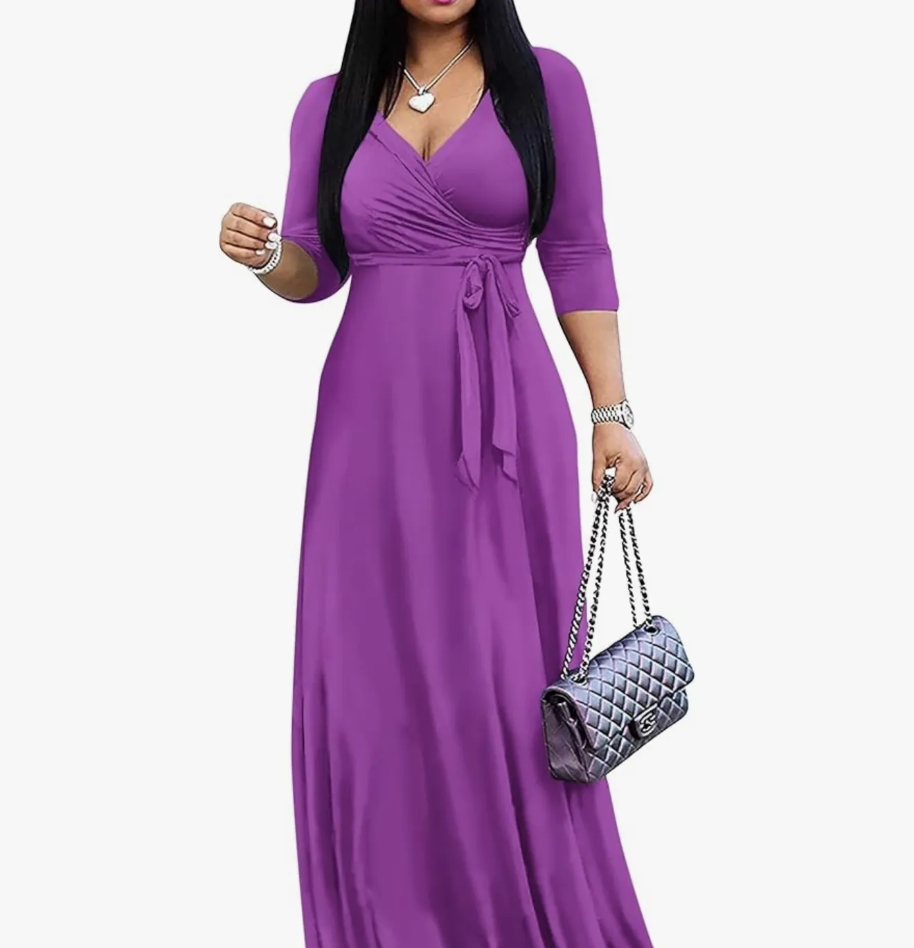 Women Maxi Gown - Purple