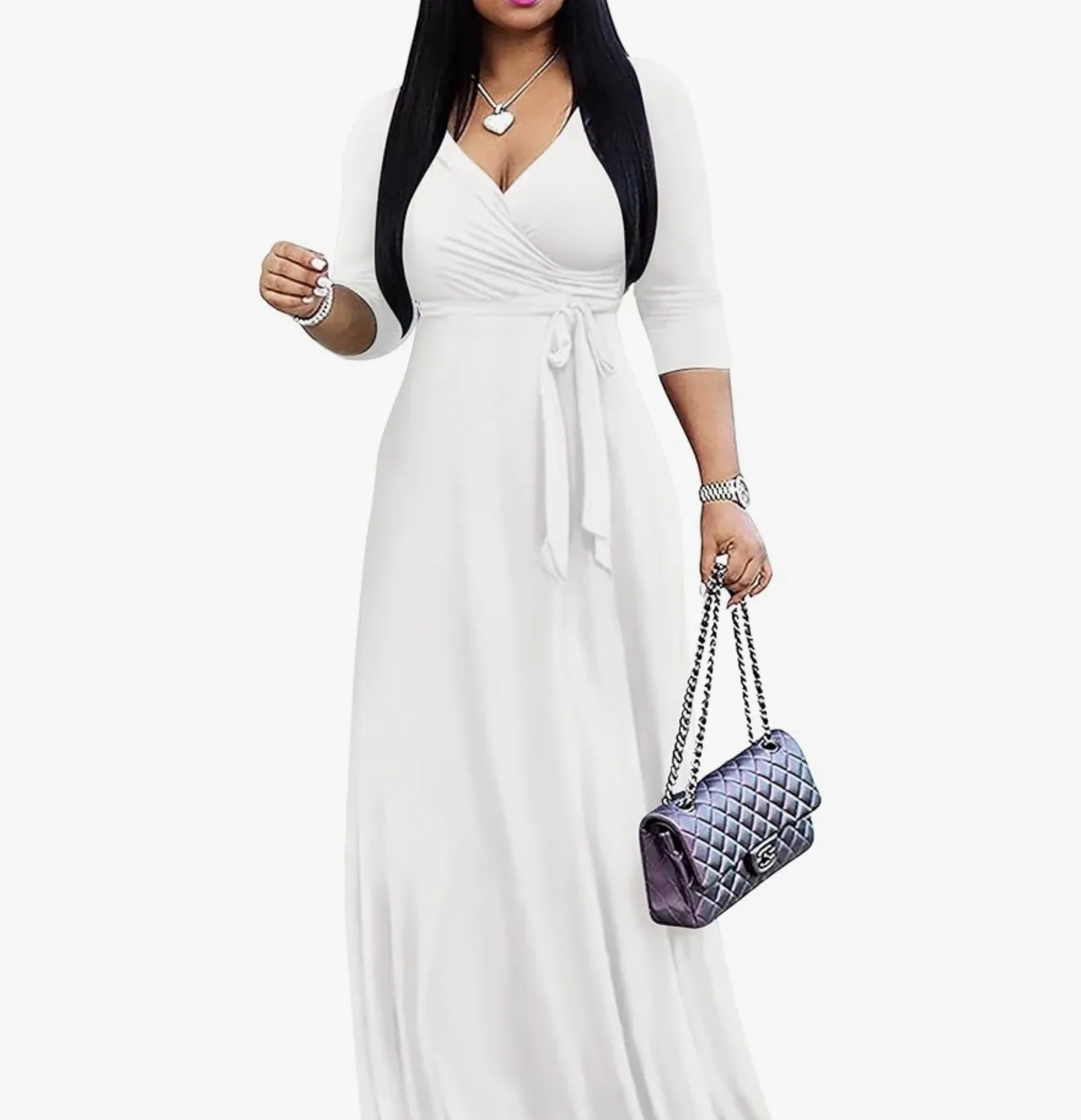 Women Maxi Gown - White