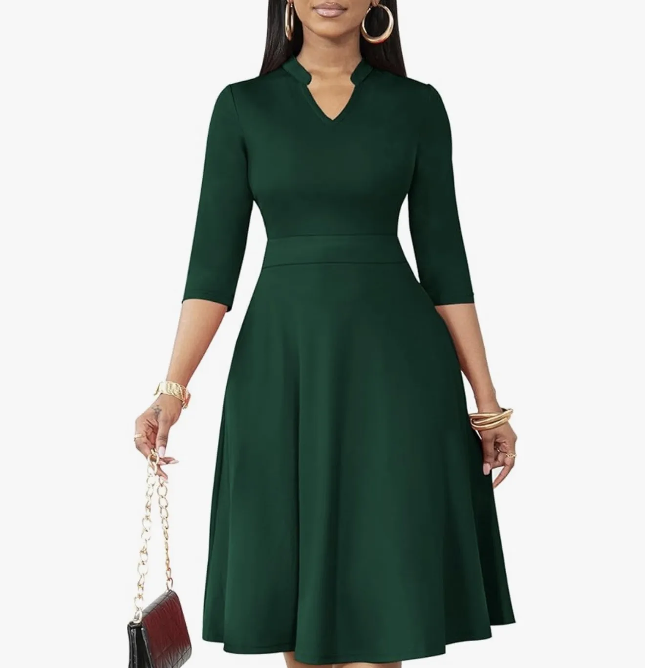 Women’s Flare Gown - Green