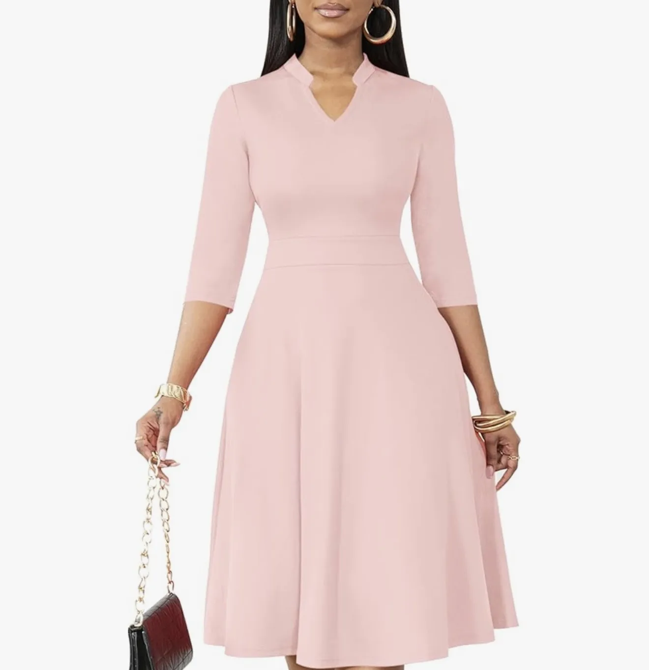 Women’s Flare Gown - Pink